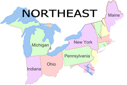 north east